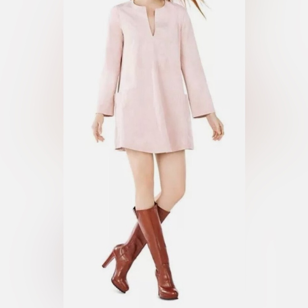 ❤️ BCBGMAXAZRIA BERITT Faux Suede Shift Dress